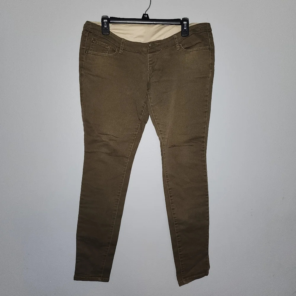 Makers women's maternity jeans size M green